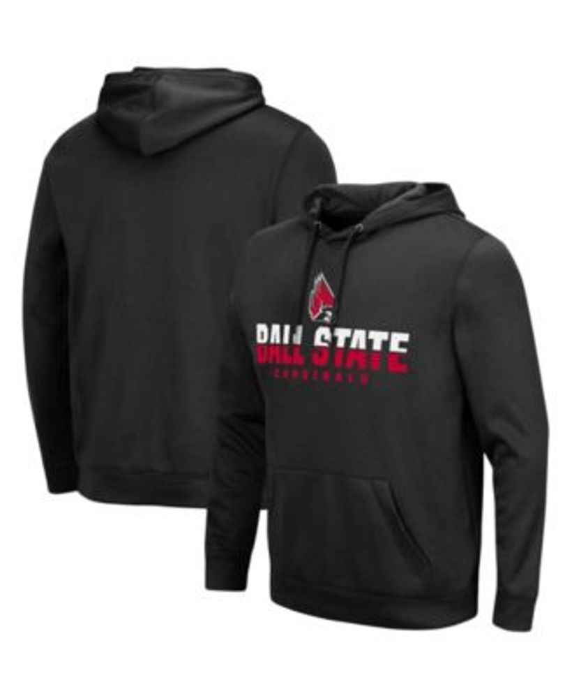 Colosseum Men's Black Louisville Cardinals Arch Logo Crew Neck Sweatshirt - Black