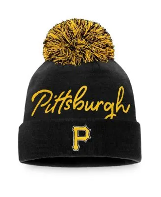 Women's Fanatics Branded Black Pittsburgh Steelers Cuffed Knit Hat with Pom