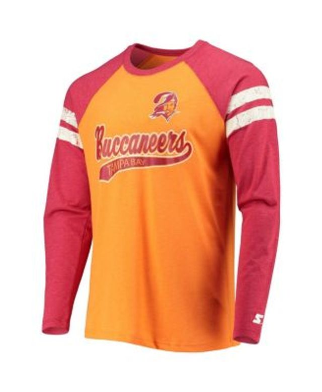 Tampa Bay Buccaneers Nike Throwback Raglan Long Sleeve T-Shirt -  White/Orange