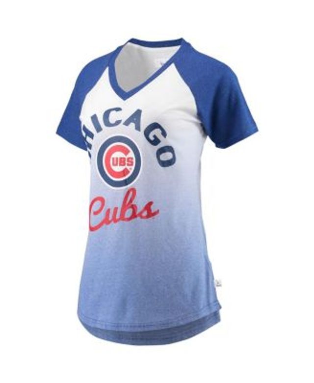 Nike Women's White Chicago Cubs Rewind Color Remix Fashion Raglan