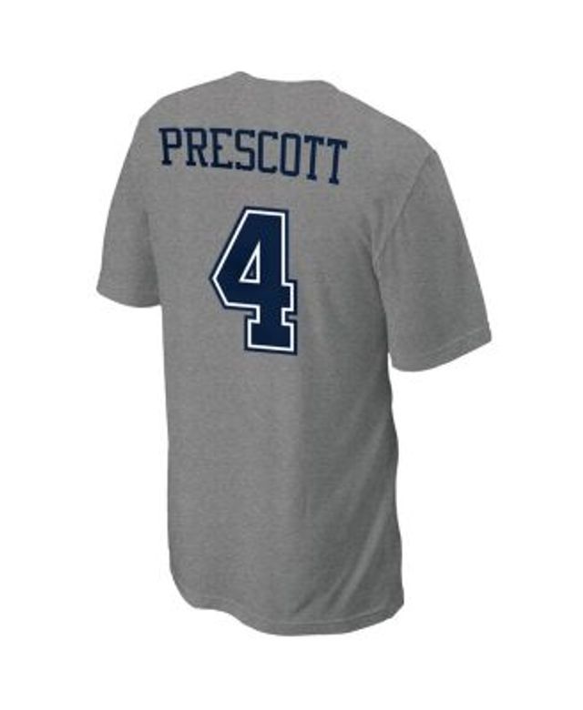 Men's Dak Prescott Navy Dallas Cowboys Player Name & Number T-Shirt