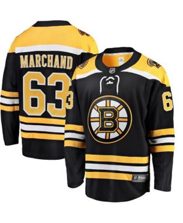 Youth Brad Marchand Black Boston Bruins Name & Number T-Shirt