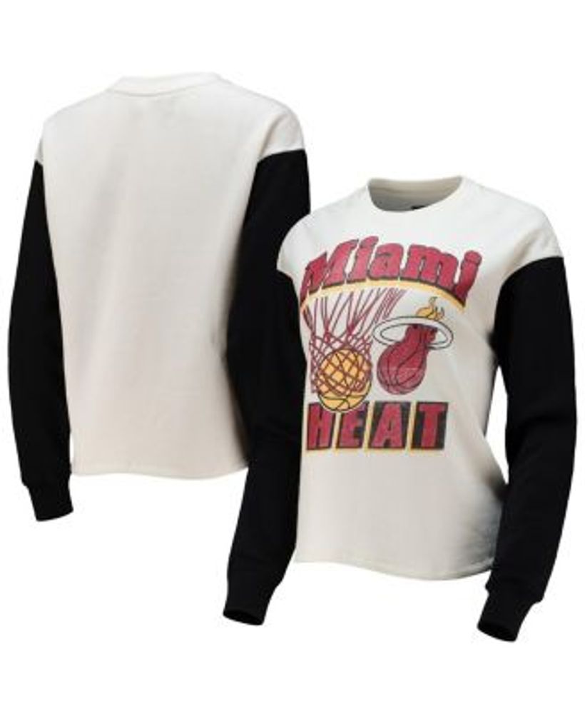 Junk Food Women's Cream and Black Philadelphia Eagles Contrast