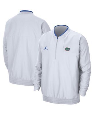 Men's Dallas Cowboys Nike White Sideline Lockdown Quarter-Zip Jacket