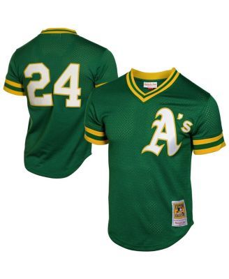 Stitches Green Oakland Athletics Cooperstown Collection Team Jersey Kelly Green