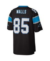 Men's Mitchell & Ness Wesley Walls Black Carolina Panthers 1996 Legacy Replica Jersey