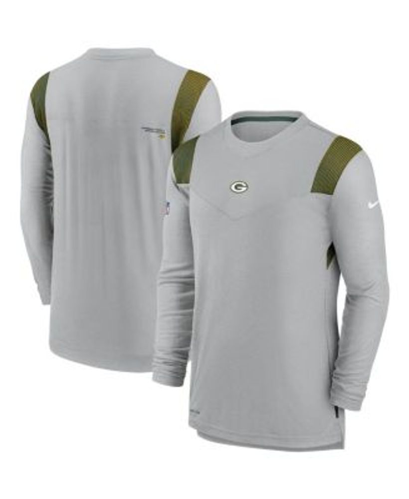 Men's Nike Green Green Bay Packers Sideline Player - Quarter-Zip