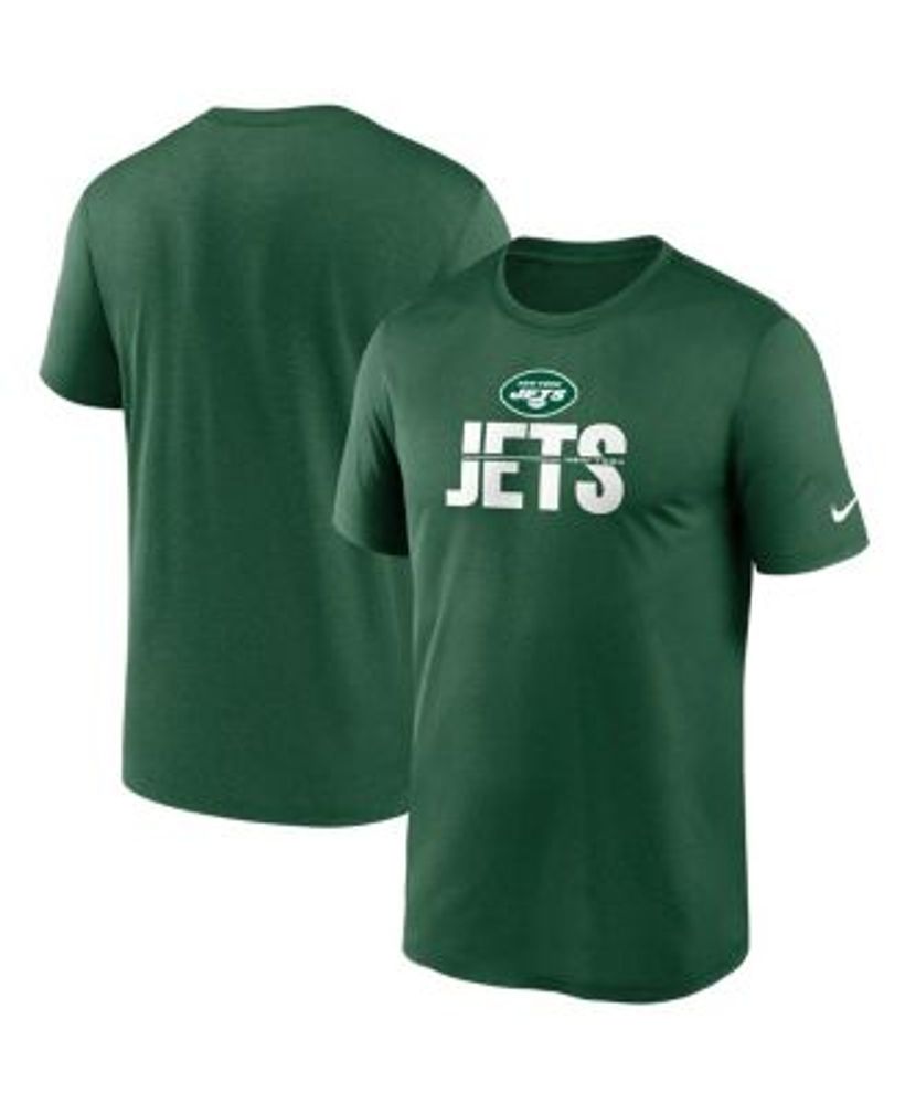 Men's Nike Black New York Jets Fan Gear Franchise Performance Polo