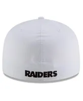 Men's New Era White Las Vegas Raiders Omaha 59FIFTY Fitted Hat 