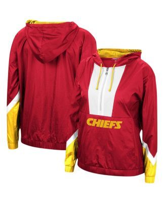 Pittsburgh Steelers Mitchell & Ness Women's Half-Zip Windbreaker Hoodie -  Black