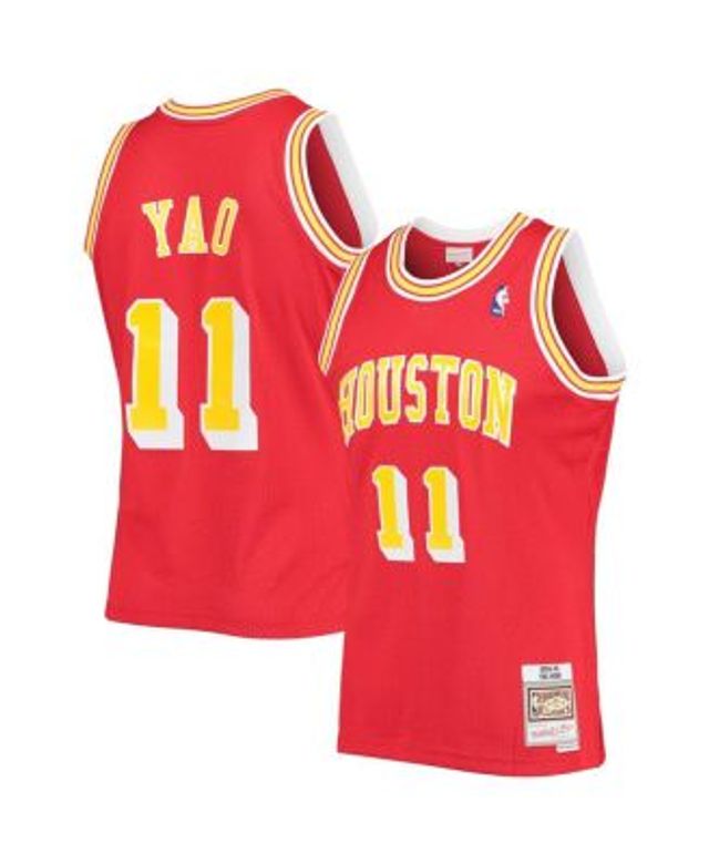 Mitchell & Ness Houston Rockets Men's Hakeem Olajuwon Hardwood Print Player  T-Shirt - Macy's