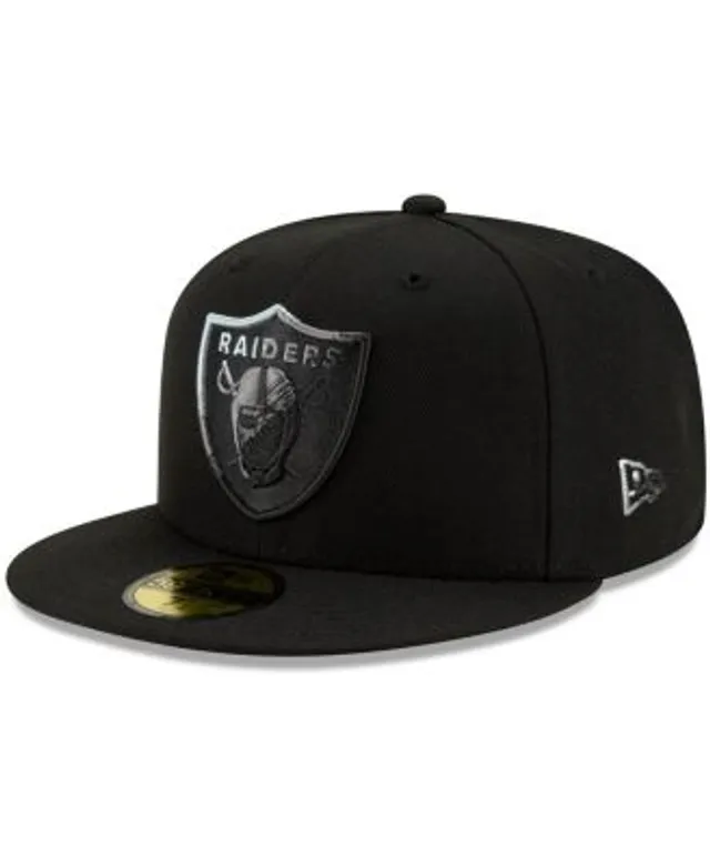 Las Vegas Raiders New Era Color Dim 59FIFTY Fitted Hat - Graphite