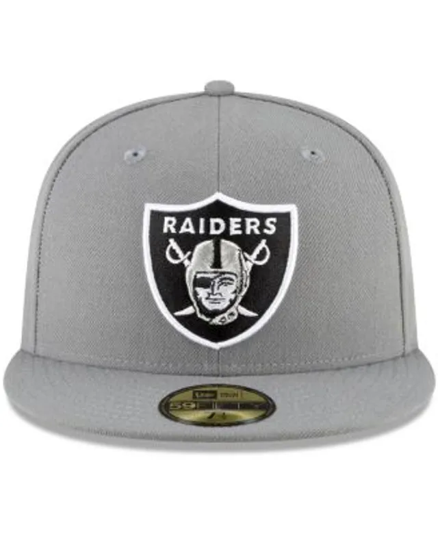 Las Vegas Raiders New Era Color Dim 59FIFTY Fitted Hat - Graphite