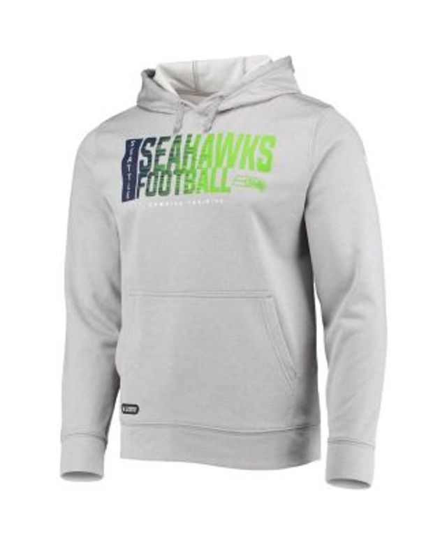 Men's Seattle Seahawks New Era College Navy Combine Authentic Drop Back Full-Zip  Hoodie