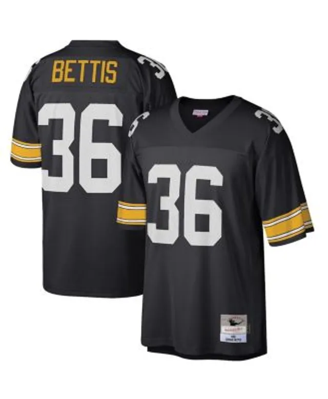 Men's Mitchell & Ness Jerome Bettis White Pittsburgh Steelers Retired Player Name Number Mesh Top Size: Small