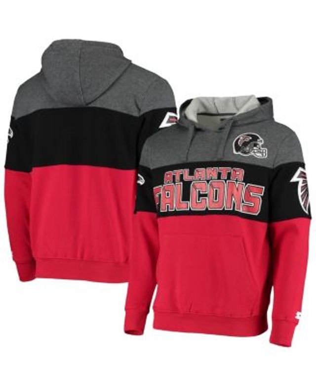 Men's Starter Gray/Scarlet San Francisco 49ers Extreme Fireballer Throwback  Pullover Hoodie