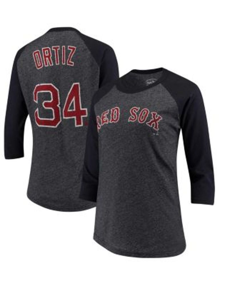Men's Boston Red Sox Majestic Threads Navy/Gray Color Blocked T-Shirt