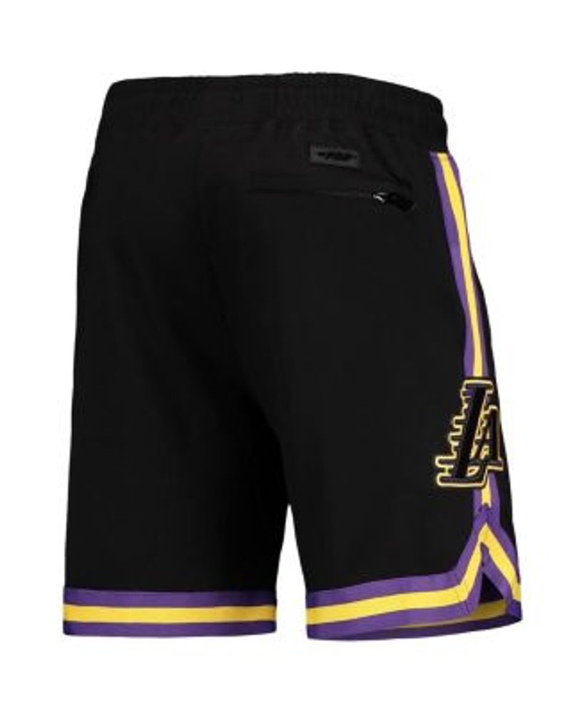 Men's Pro Standard Black Los Angeles Lakers Washed Neon Shorts