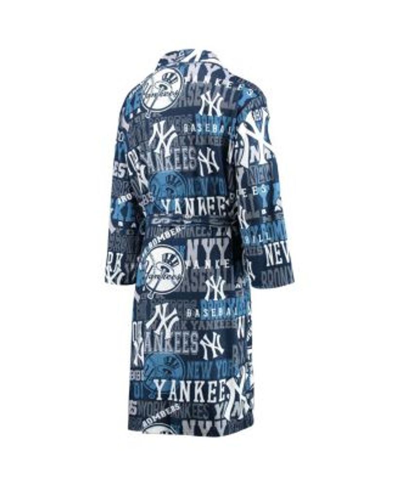 Men's Navy New York Yankees Ensemble Micro fleece Robe