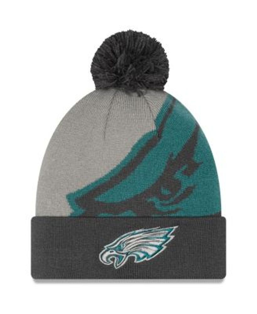 Philadelphia Eagles Rexford Cuffed Knit Hat with Pom - Graphite