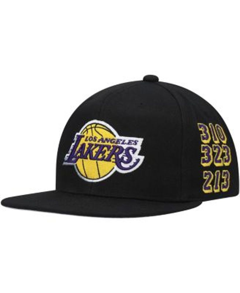  Mitchell & Ness Los Angeles Lakers Snapback Hat -  White/Purple/Yellow - LA Lakers Cap : Sports & Outdoors