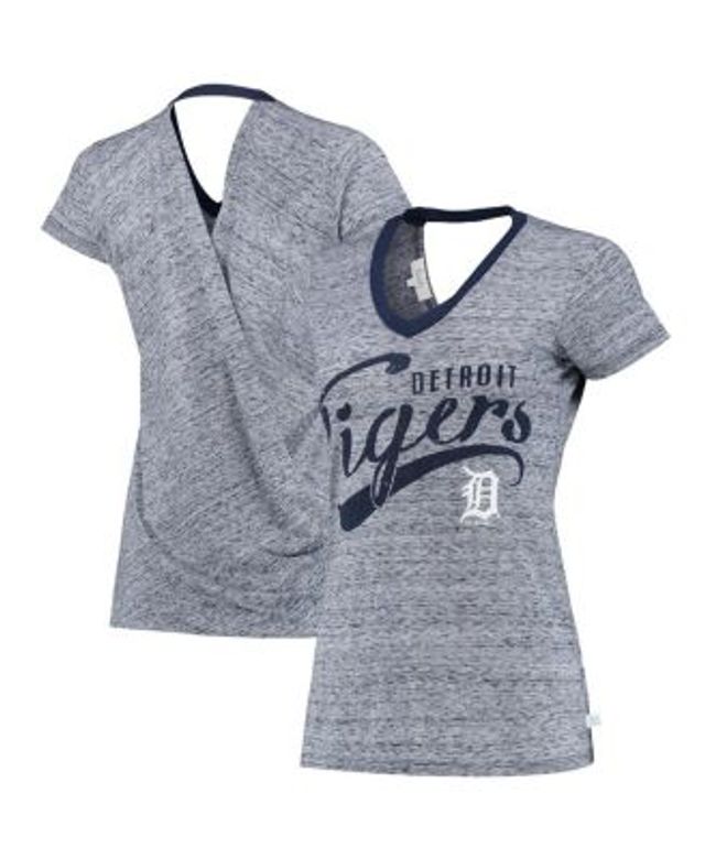 New Era Detroit Tigers Women's Navy Plus Size Scoop Neck T-Shirt