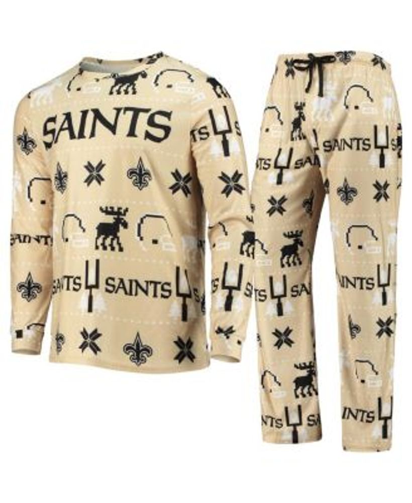 New Orleans Saints Concepts Sport Women's Plus Size Badge T-Shirt & Flannel  Pants Sleep Set - Black