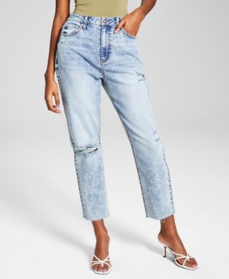 Women's Ripped Mom Jeans