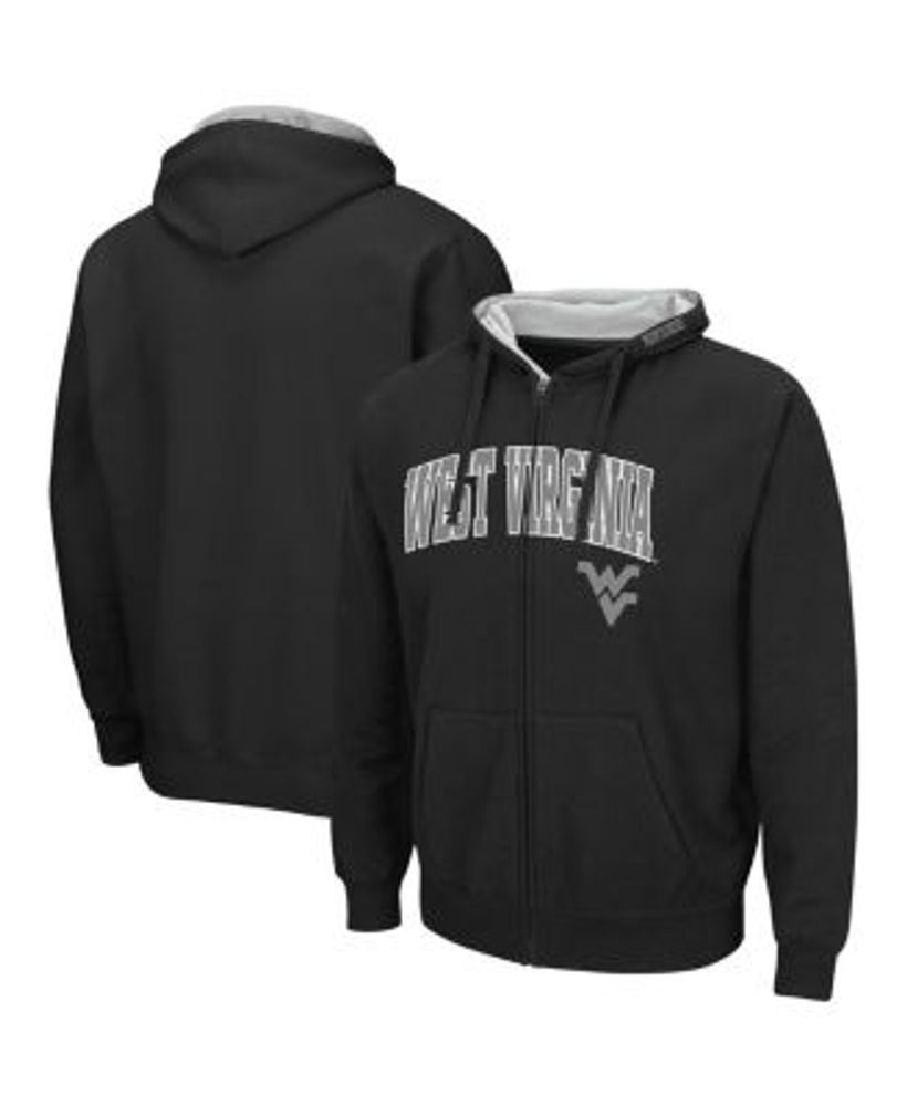 Men's Charcoal Louisville Cardinals Arch & Logo Full-Zip Hoodie