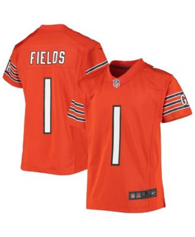 Youth Nike Justin Fields Orange Chicago Bears Game Jersey