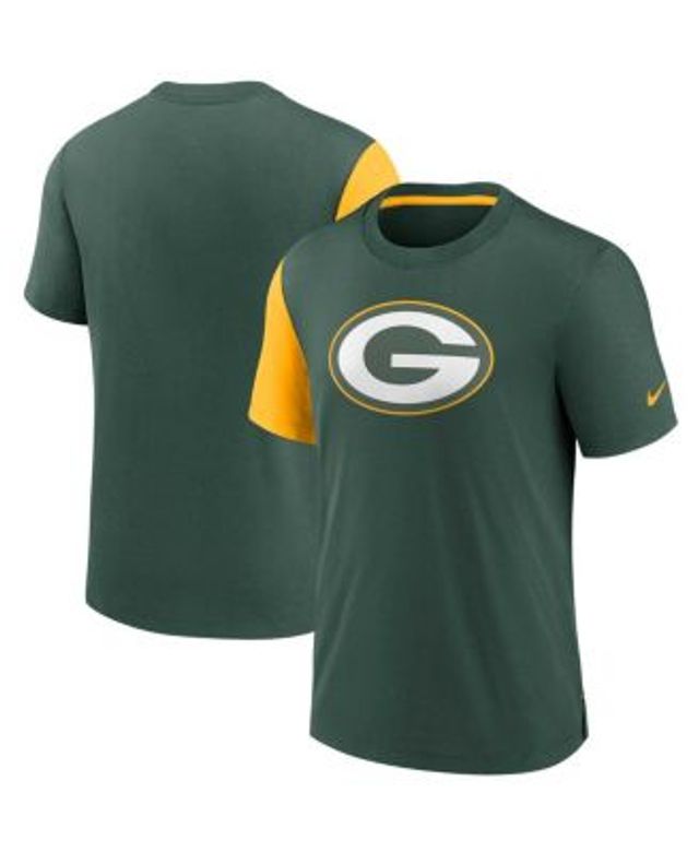 Men's Nike Green/Gold Green Bay Packers Historic Raglan Crew Performance Sweater Size: Large