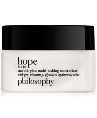 hope in a jar smooth-glow multi-tasking moisturizer with pro-vitamin p, glycolic & hyaluronic acids, 0.5-oz.