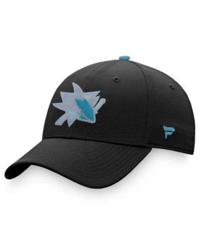 San Jose Sharks Fanatics Branded Team Logo Pride Adjustable Hat - Black