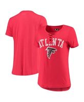 Women's Fanatics Branded Black Atlanta Falcons Original State Lace-Up T-Shirt Size: Medium