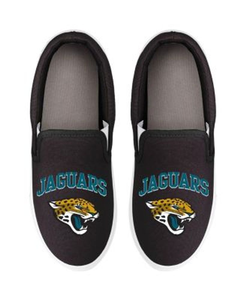 FOCO Women's Jacksonville Jaguars Big Logo Slip-On Black Sneakers