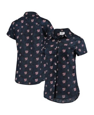 San Francisco Giants FOCO Women's Floral Button Up Shirt - Black