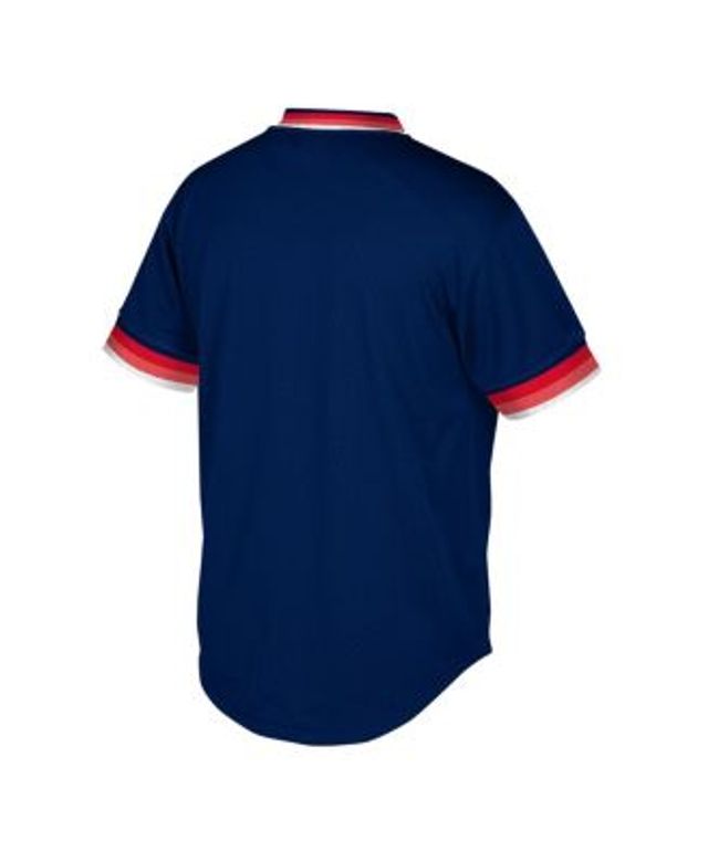 Mitchell & Ness Men's Ted Williams Navy Boston Red Sox Cooperstown  Collection Big and Tall Mesh Batting Practice Jersey