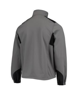Men's Charcoal San Francisco 49ers Softshell Fleece Full-Zip Jacket