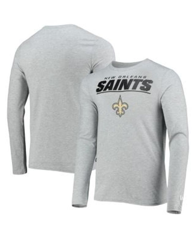 New Orleans Saints T-Shirt - White Stripped Long Sleeve Tee