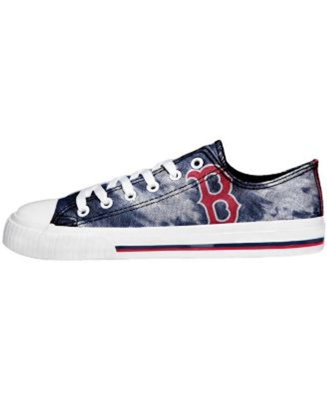 FOCO Cream Boston Red Sox Low Top Canvas Shoes