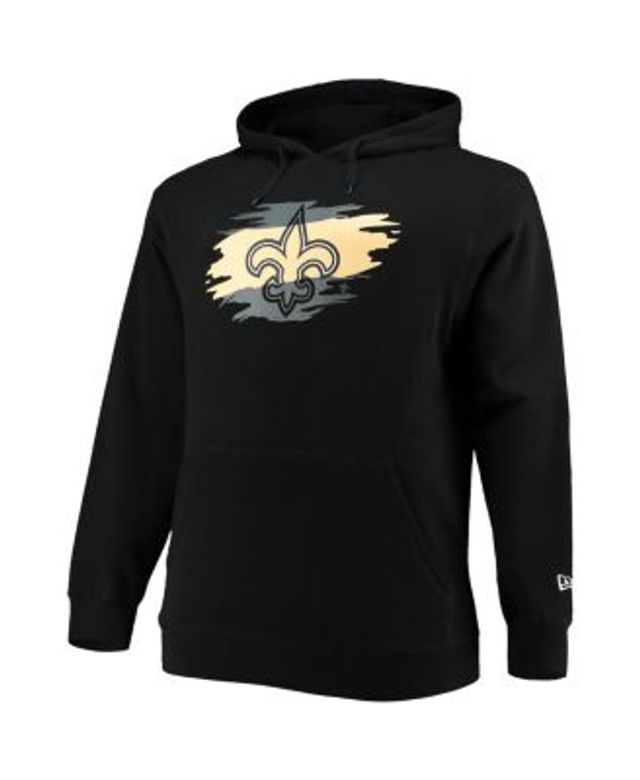 Men's New Orleans Saints Charcoal Big & Tall Logo Pullover Hoodie