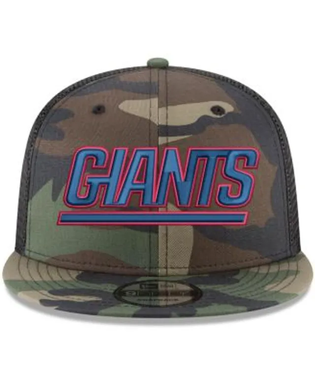 New Era New York Giants Camo Woodland Trucker 2.0 9FIFTY Snapback Hat