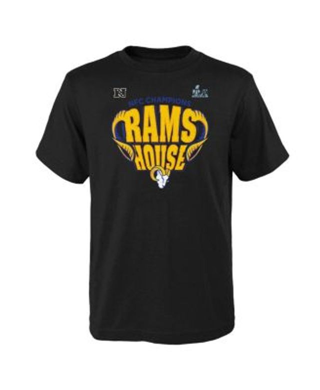 Nike Men's 2021 NFC Champions Trophy Collection (NFL Los Angeles Rams) Long-Sleeve T-Shirt in Black, Size: XL | NPAC06F95Z-001