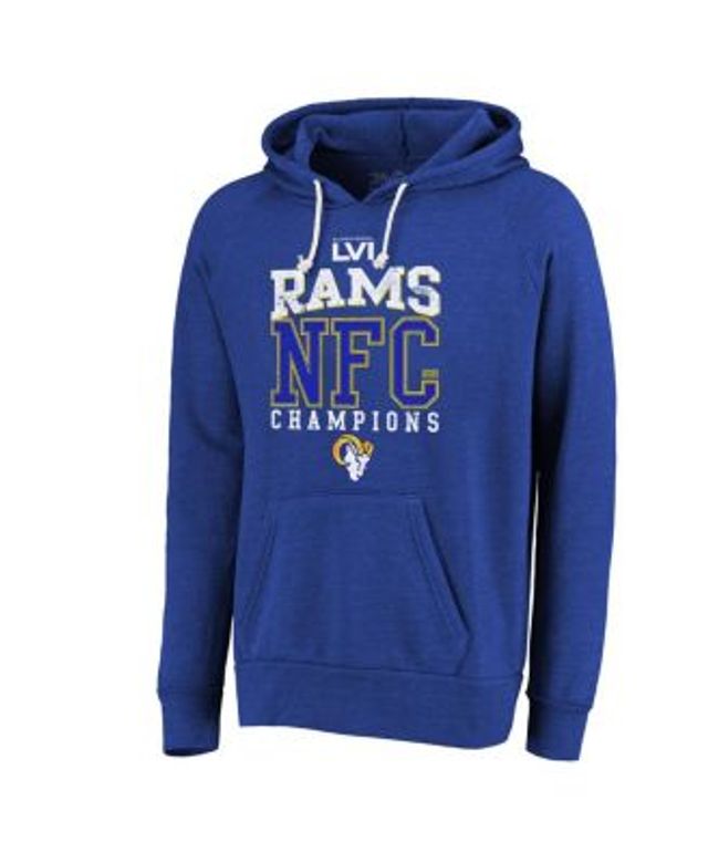 Men's Fanatics Branded Royal Los Angeles Rams Extra Point Pullover Hoodie