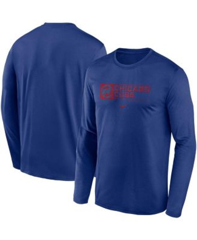 Chicago Cubs Nike Over Arch Performance Long Sleeve T-Shirt - Royal