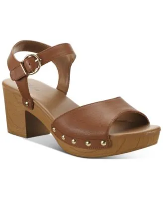 Anddreas Platform Block-Heel Sandals, Created for Macy's
