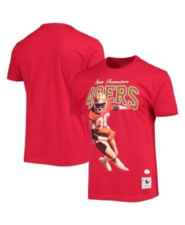 Men's San Francisco 49ers Jerry Rice Mitchell & Ness White 75th Anniversary  Name & Number Long Sleeve T-Shirt