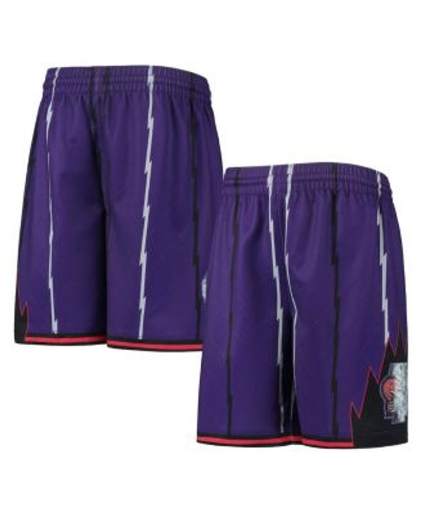 Youth Mitchell & Ness Purple Milwaukee Bucks Hardwood Classics Swingman Shorts