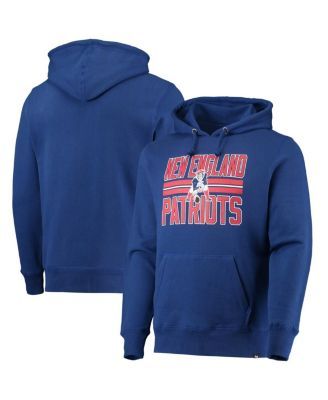 Men's '47 Royal New England Patriots Shortstop Pullover Hoodie