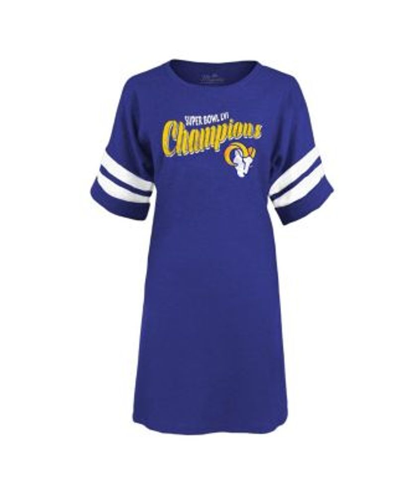 Women's Los Angeles Rams Square V-Neck T-Shirt & Long Sleeve T